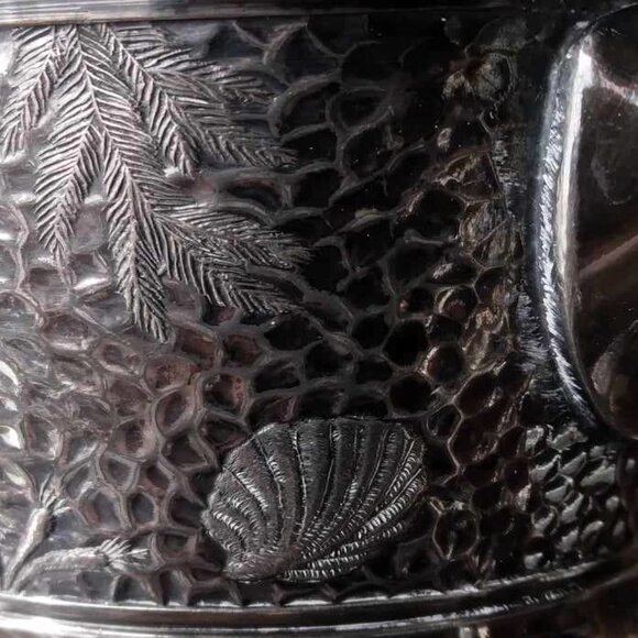 Antique Derby Silver Co #1606 Intricately Engraved Teapot Silverplated Tea Pot - Picture 11 of 14